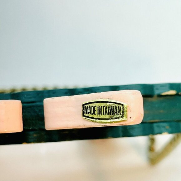 Vintage Whimsical Wooden Angel Gold Wings Handmade Christmas Old Charm Ornament - Picture 7 of 13